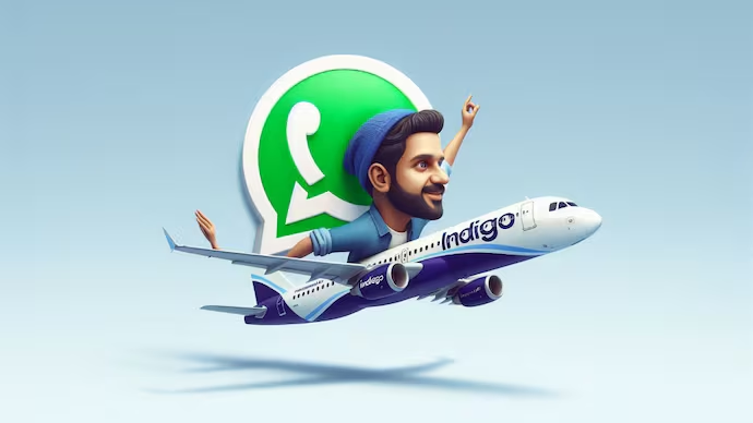 book IndiGo flight tickets on WhatsApp